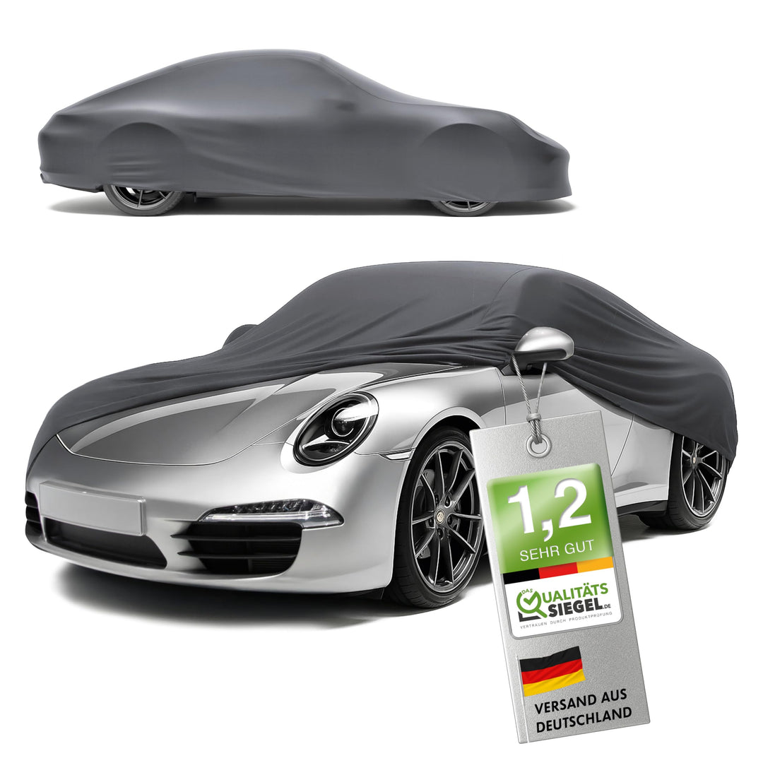 WALSER Premium Abdeckung Auto Indoor Stretch Plus Qualitätssieger Sehr Gut* - Autoplane Indoor Abdec