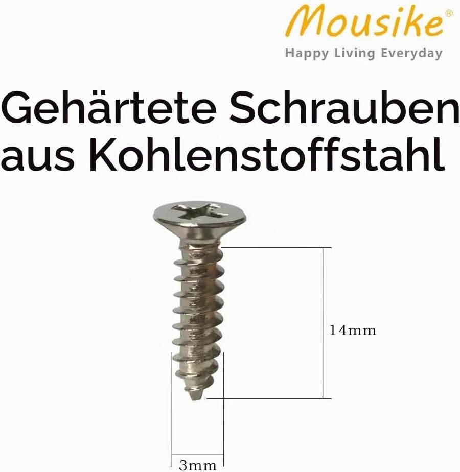 Mousike Magnetischer Türverschluss Heavy Duty 40KG Edelstahl-Türmagnete mit starkem Magnet für Küche