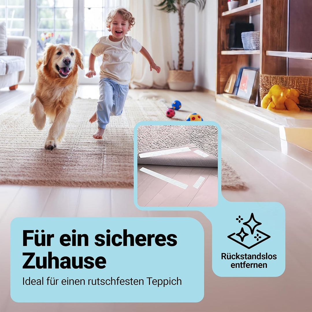 STARKL® Premium Klettband selbstklebend Extra Stark u. Extra Breit (Weiss) I 5m x 50mm Klettverschlu