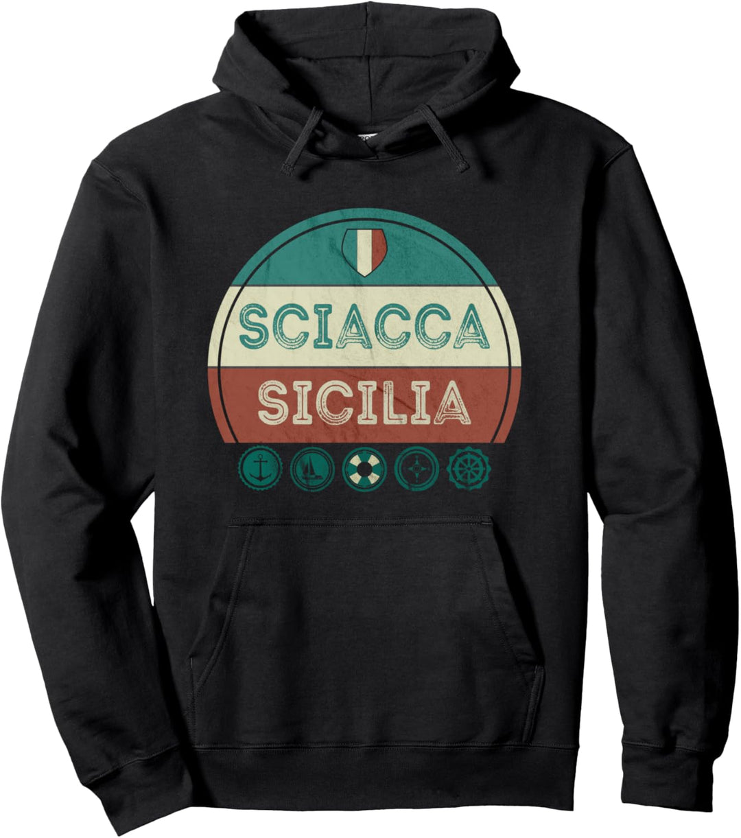 Sciacca Sizilien Italien Urlaub Souvenir Pullover Hoodie