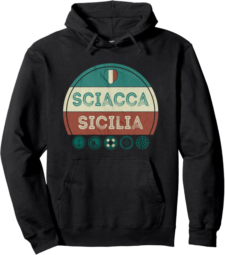 Sciacca Sizilien Italien Urlaub Souvenir Pullover Hoodie
