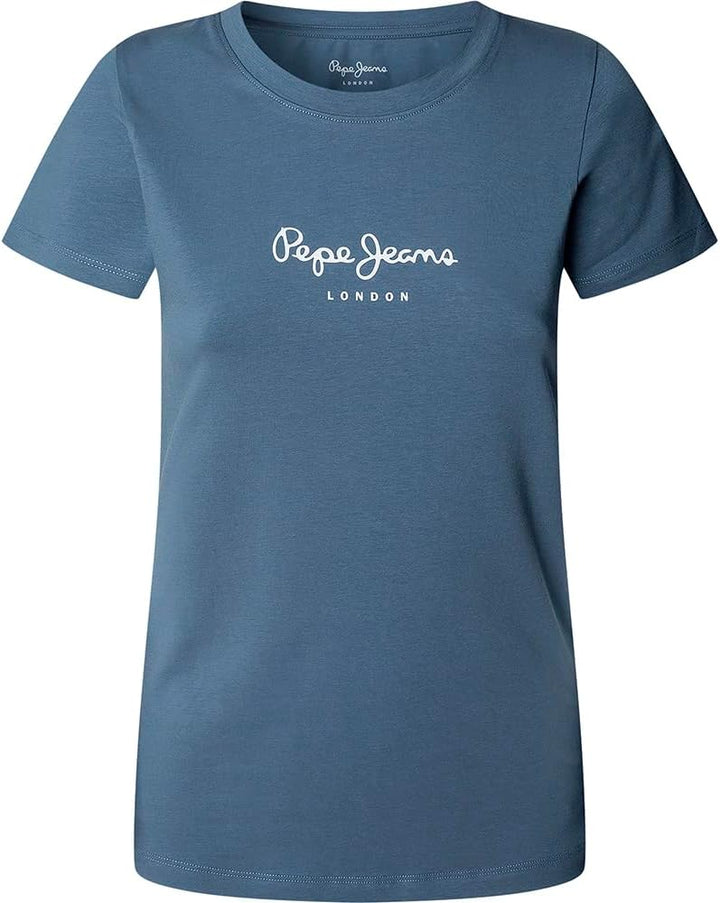 Pepe Jeans Damen Emily T-Shirt XXS Blau (Drill Blue), XXS Blau (Drill Blue)