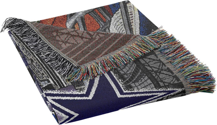 NORTHWEST Officially Licensed NFL Home Field Advantage Woven Tapestry Throw Blanket, 48" x 60", Mult