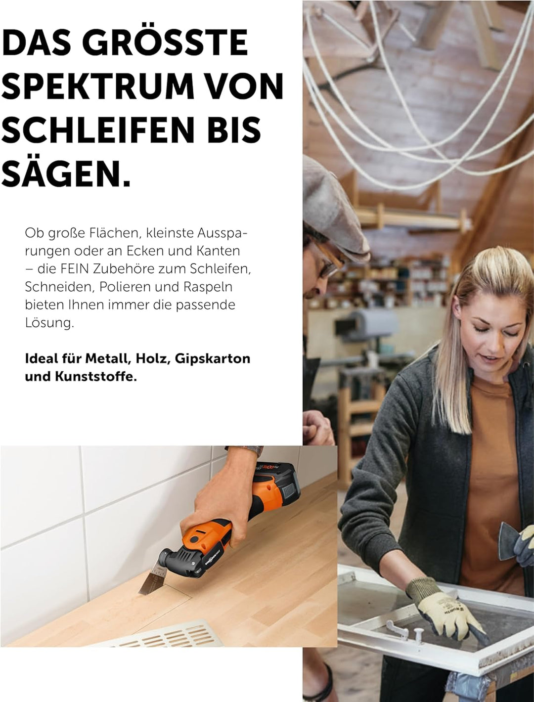 Fein Akku Multimaster AMM 700 MAX AS (18 V, ohne Akku, AMPShare, StarlockMax, Multitool inkl. E-Cut