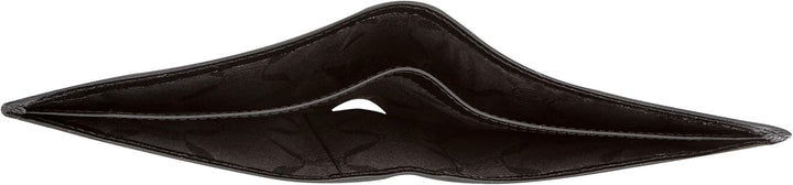 Giudi Herren-Geldbörse, Rindsleder, Mittelgross, Braun (Schwarz), Schwarz