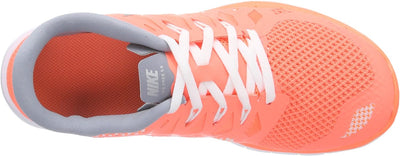 Nike Free 5.0 Mädchen Laufschuhe 36.5 EU Orange Brght Mng Mtllc Slvr Mgnt Gry 800, 36.5 EU Orange Br