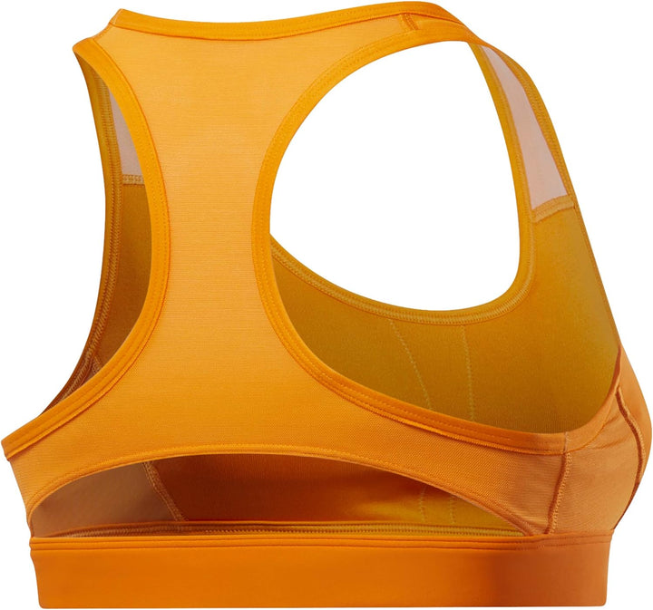 Reebok Damen S Hero Racer Pad Bra-Read Sport-BH XL Orange, XL Orange