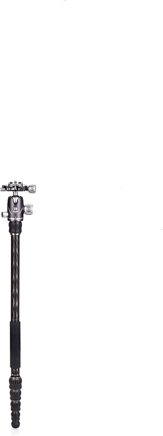 Benro Carbon Fibre Zero Series Tripod/Monopod with VX20 Ballhead, 5 Leg Sections, Twist Leg Locks, P