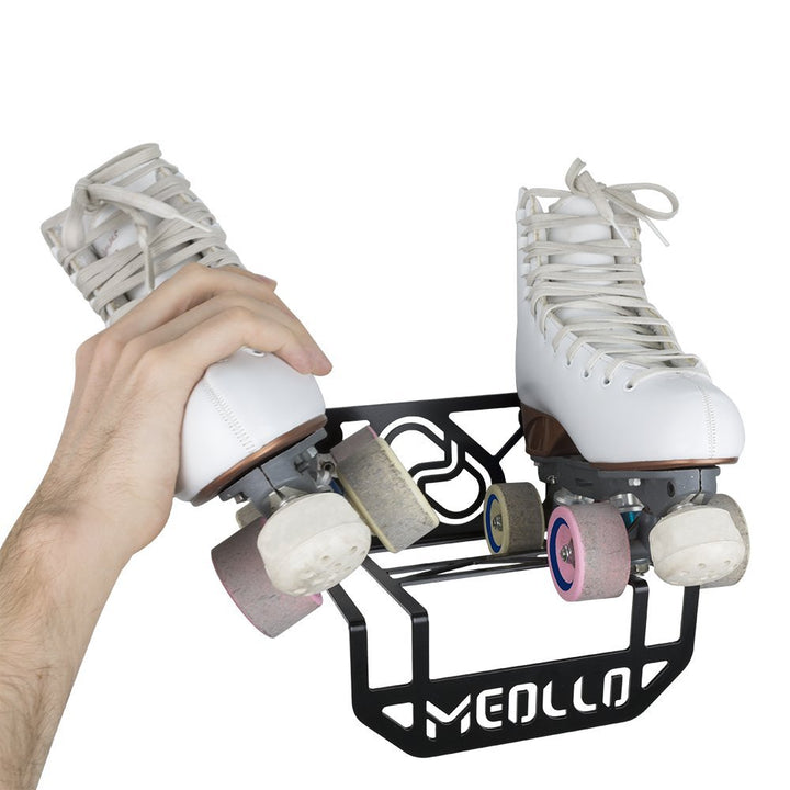 MEOLLO Rollschuhe Wandhalterung (100% Stahl) Weiss, Weiss