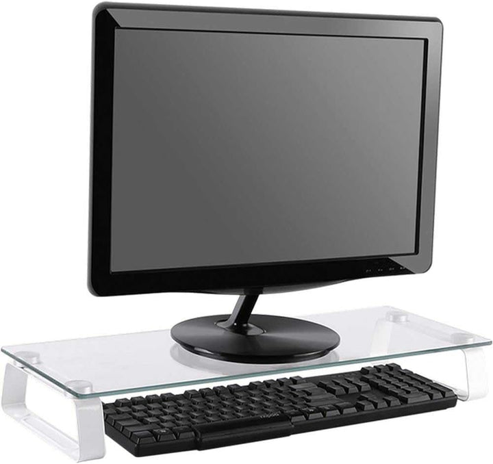 LogiLink TV- Monitorerh?hung aus Glas (Dicke: 5mm), max. Belastung 20kg, h?henverstellbar, L?nge = 5