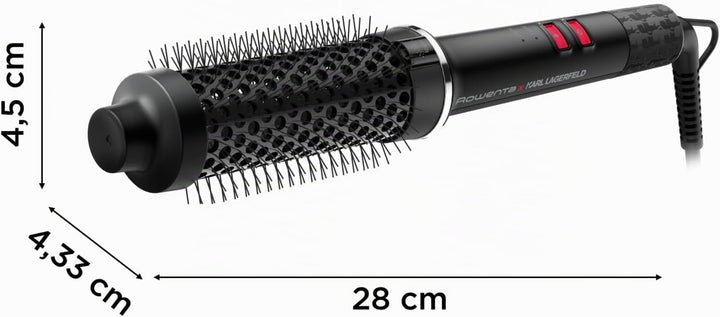 Rowenta X Karl Lagerfeld Power Brush Volumenstyler, 38-mm-Keramikbürste, Ionengenerator, Keramikbesc