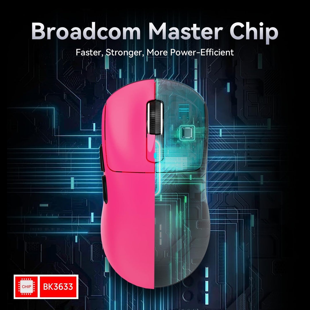 ATTACK SHARK X3 49g Superlight Mouse, PixArt PAW3395 Gaming Sensor, BT/2.4G Wireless/Wired Gaming Mo