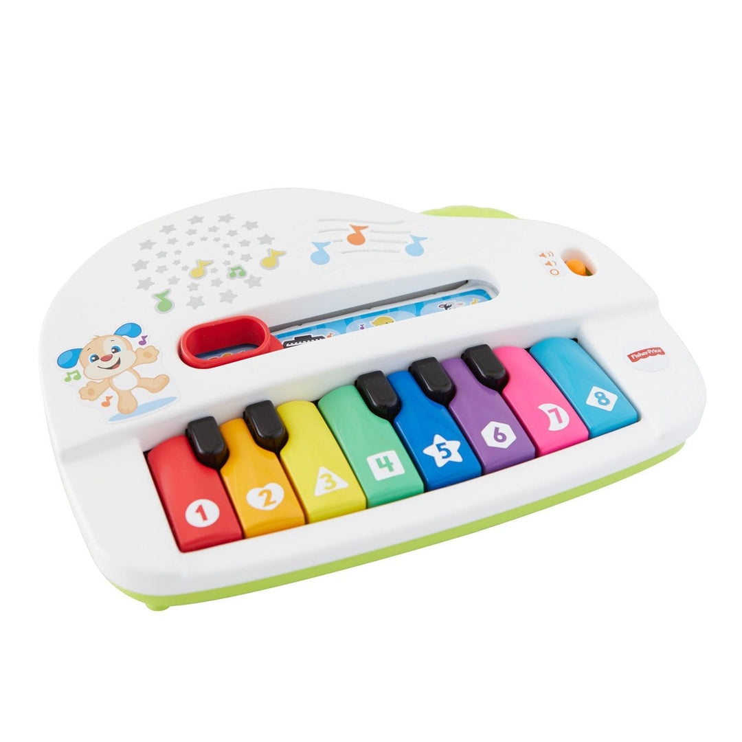 Fisher-Price Babys erstes Keyboard - tragbares Spielzeugklavier mit 4 Spielmöglichkeiten, Liedern, L