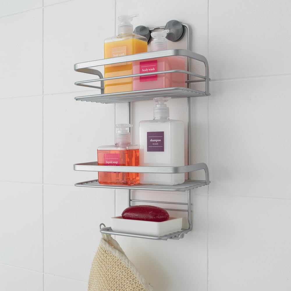 METALTEX Polytherm Coated Viva Bathroom Shower Caddy Duschablage, Duschablage