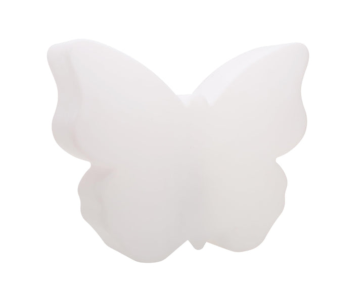 8 seasons design Shining Butterfly LED Deko-Lampe Schmetterling 40 cm (Weiss), E27 Fassung inkl. Leu