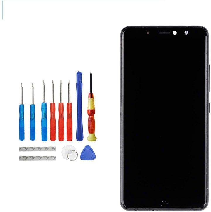 E-YIIVIIL Ersatz LCD Display Kompatibel Für Bq Aquaris X2/X2 Pro 5,65 inch (Schwarz + Rahmen) Ersatz