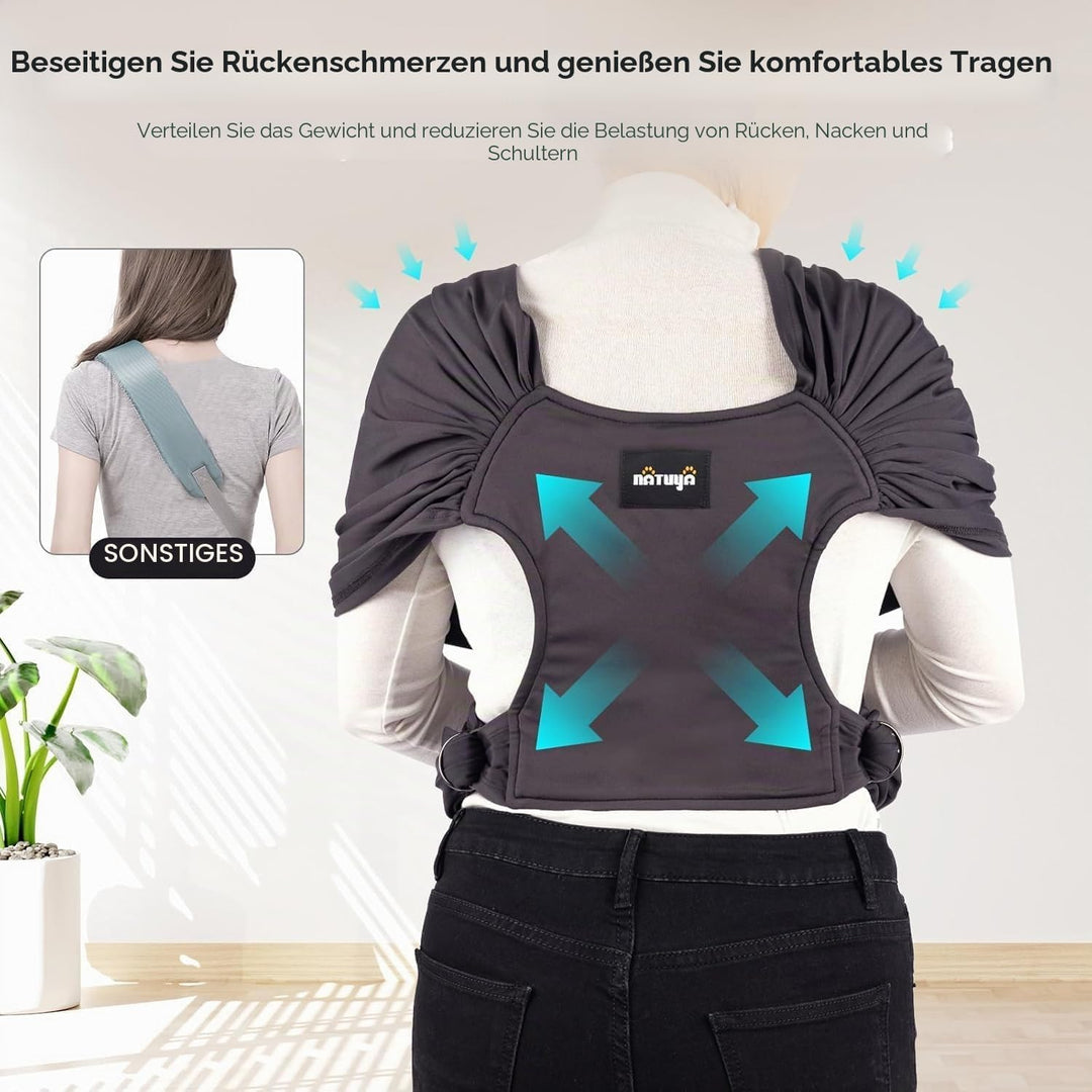 NATUYA Hundetragetasche, leichte freihändige Welpen-Tragetasche, Anti-Angst-Katzenschlinge, grössenv