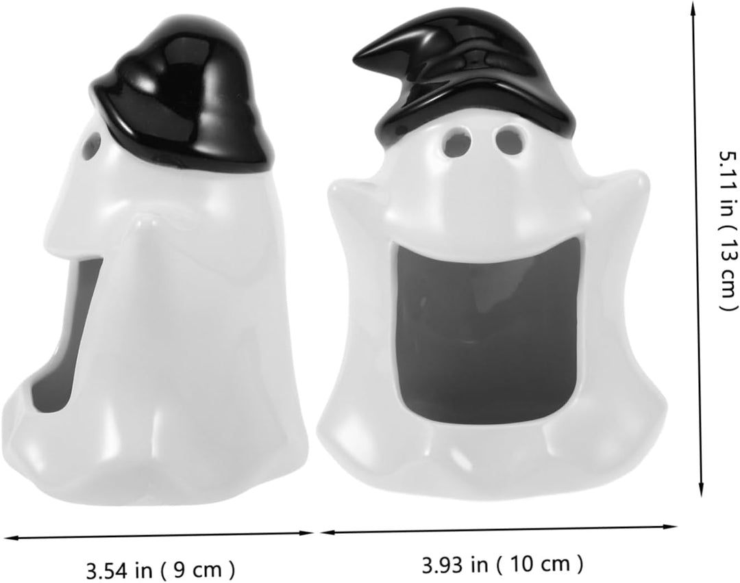 HEMOTON Keramisches Hamster Nest Halloween Geisterform Kühlversteck für Sommer Hamsterhaus für Klein