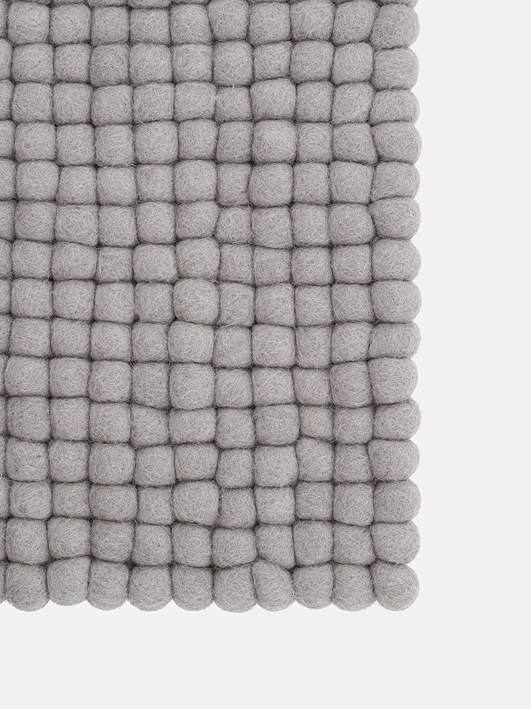myfelt Filzkugel-Sitzauflage Stuhlauflage - Luis - quadratisch, 36x36 cm, Grau