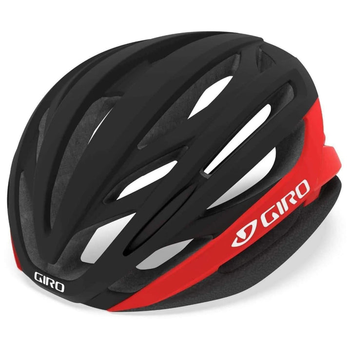 Giro Unisex – Erwachsene Syntax Fahrradhelm Road, Matte S (51-55cm) matte black/bright red, S (51-55