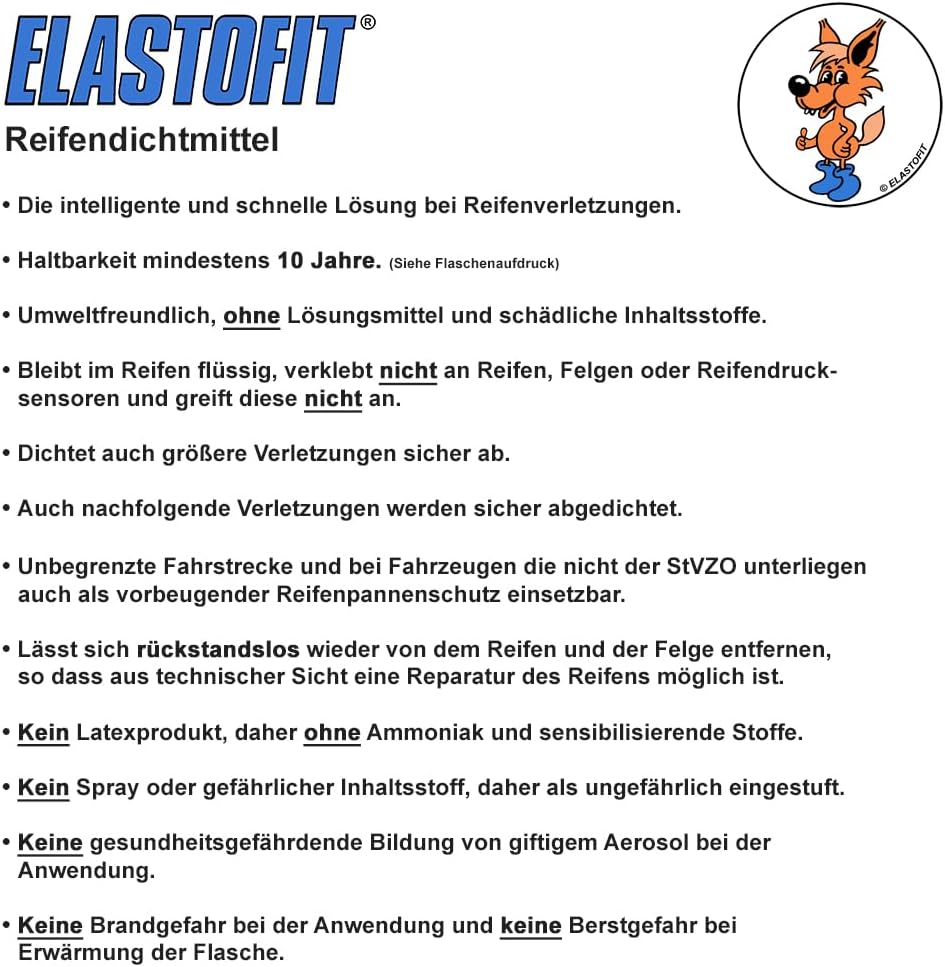 Reifen Pannenset mit Kompressor Reifendichtmittel 10 Jahre haltbar (Basic IID), Basic IID