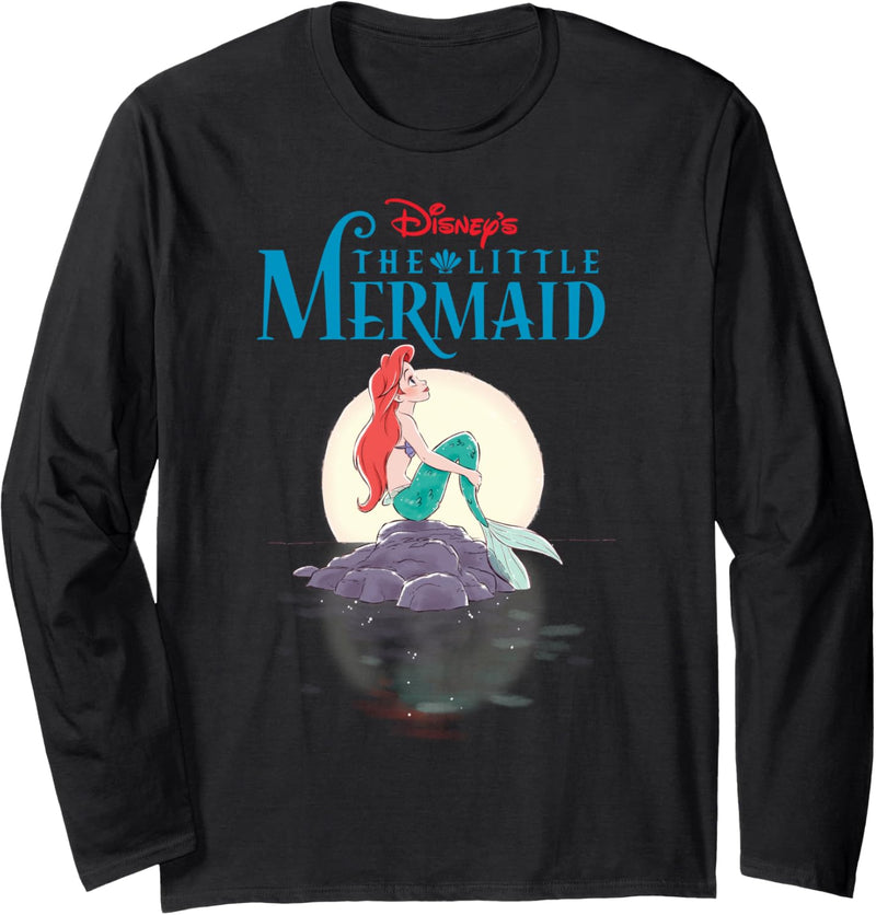 Disney The Little Mermaid Ariel Profile Portrait Langarmshirt