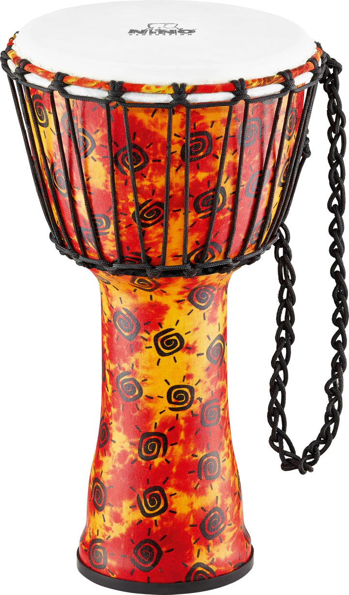 Nino Percussion NINO-PDJ1-S-F Schnurspann Kunststoff Djembe mit Kunststofffell 20,3 cm (8 Zoll) Durc