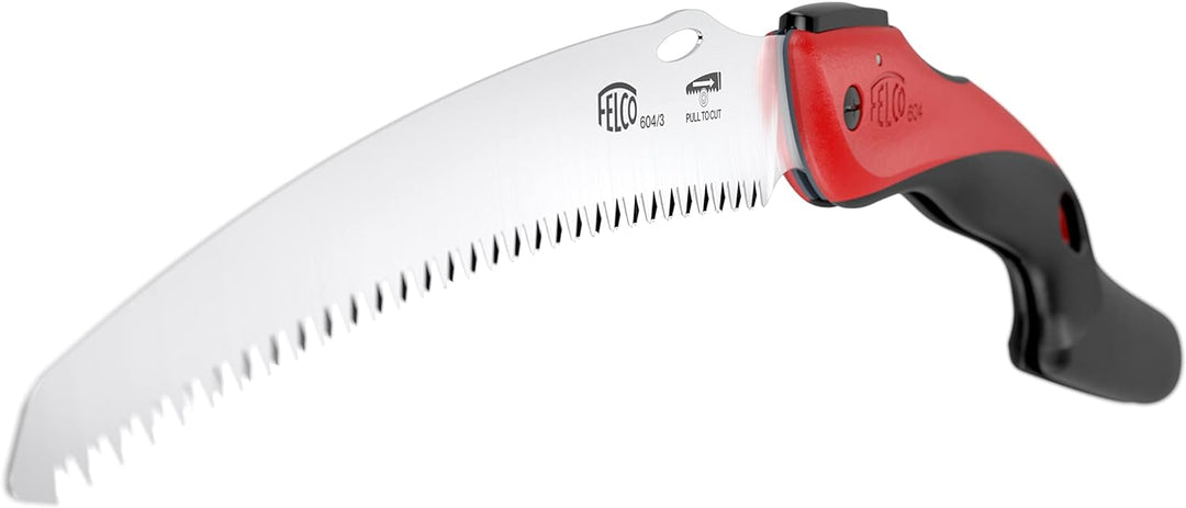 FELCO Baumsäge 604 (klappbare Säge, Klingenlänge 24 cm, mit ziehendem Schnitt, Holzsäge, für Weinbau