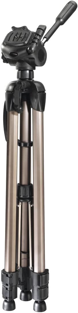 Hama Leichtes Einsteiger-Dreibeinstativ mit 3-Wege-Kopf, Star 63 166-3D, Champagner 66 - 166 cm Sing