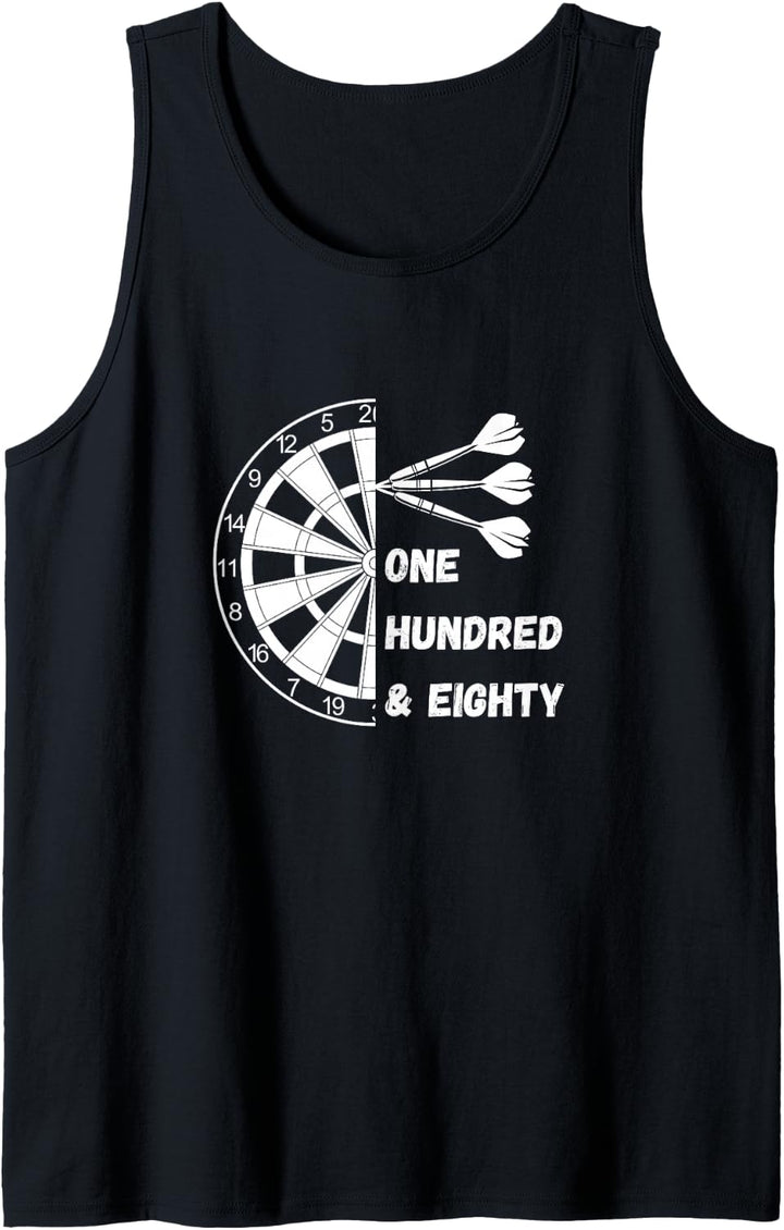 One Hundred Eighty Darts - 180 Triple 20 Dartboard Design Tank Top