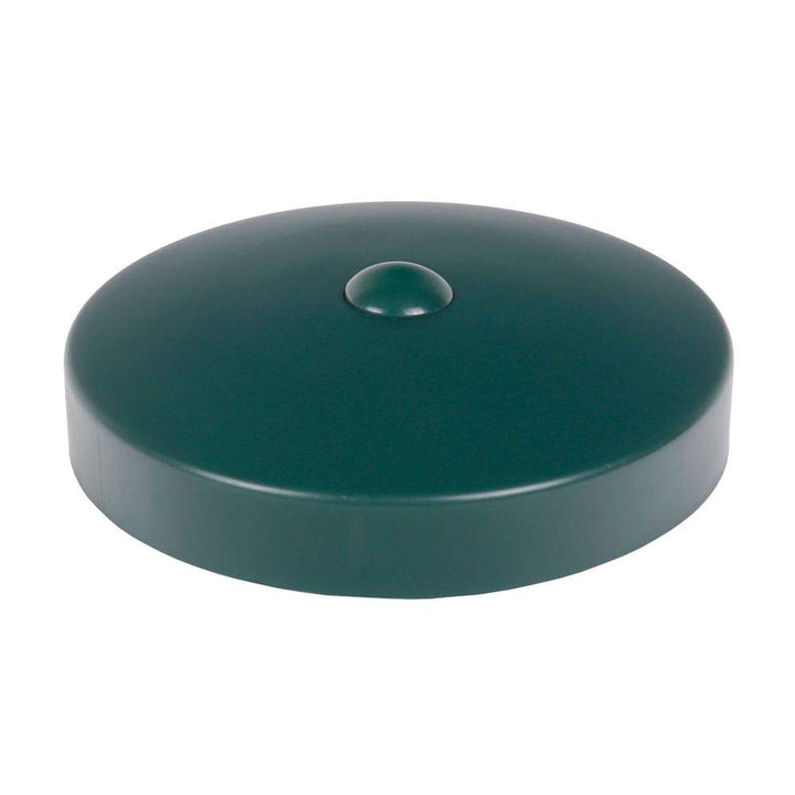 25 x PFOSTENKAPPE GRÜN RUND KUNSTSTOFF 121 MM 25 121 mm, 25 121 mm