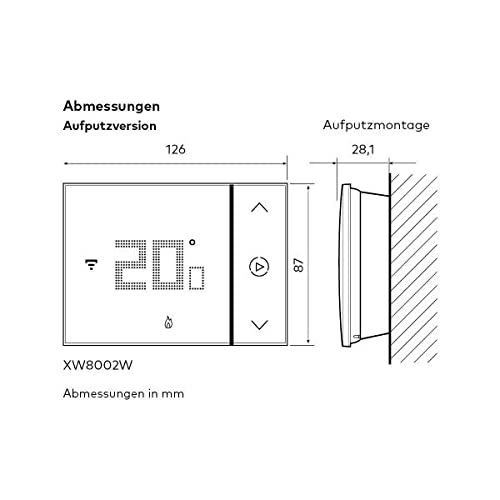 BTICINO, Vernetztes Thermostat, WLAN-Schnittstelle, Booster-Funktion, programmierbare Temperatursteu