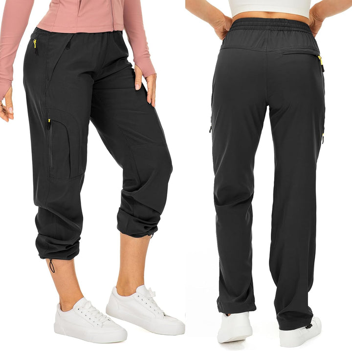 yeyity Wanderhose Damen Leichter Quick Dry Outdoorhose Atmungsaktiv Cargohose UV-Schutz Trekkinghose