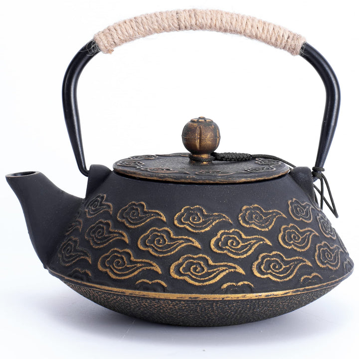MILVBUSISS Gusseisen Teekanne, Japanische Teekanne mit Infuser für Loses Blatt, 800ml Teekessel für