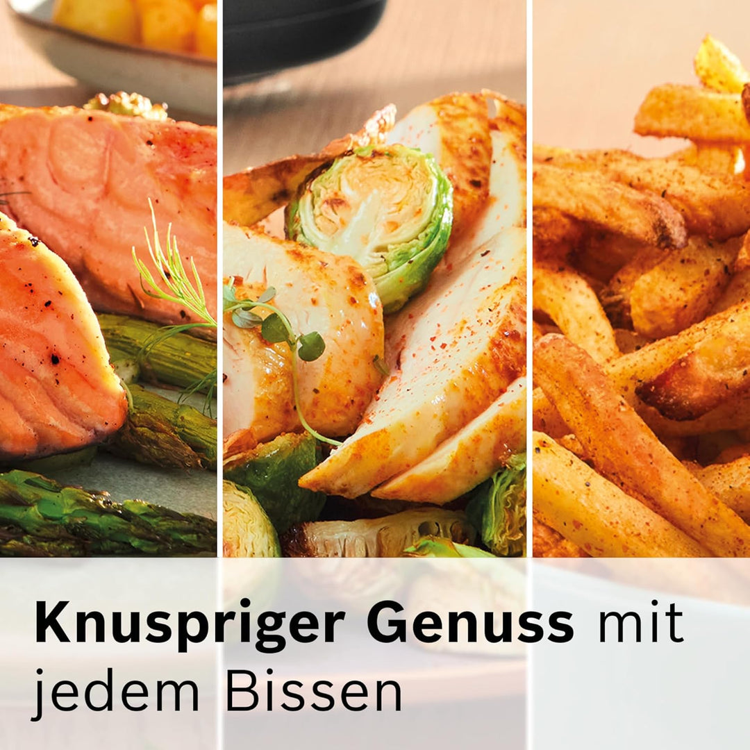 Bosch Heissluftfritteuse Serie 4, XL Air Fryer, creme, 6,1 L Fassungsvermögen, 7 Voreinstellungen, A