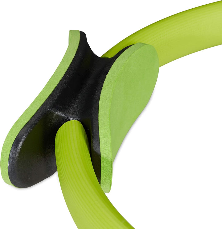 Bluefinity Pilates Ring mit Übungen, Doppelgriff, gepolstert, Widerstandsring Yoga, Fiberglas, Fitne