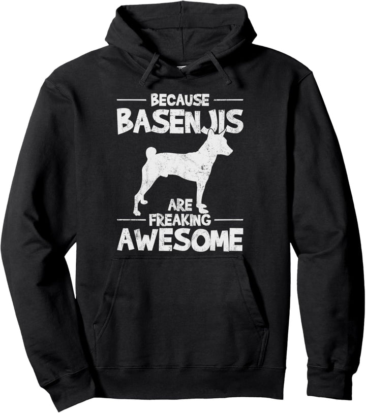 Basenji Vintage Pullover Hoodie