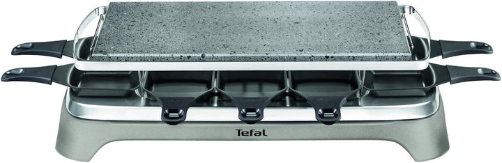 Tefal PR457B Pierrade Raclette | 1350 Watt | Grill-Platte aus Stein + 10 antihaftbeschichtete Pfännc