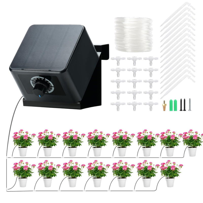 Briidea Solar Bewässerungssystem, Garten Bewässerungssystem, Solarenergie, Mit 30 Fuss (9,14 Meter)