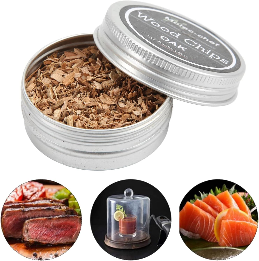 Holzchips für Cocktail Smoker, 8 Geschmacksrichtungen Räucherchips aus Holz Holzchips für Smoker, Ei
