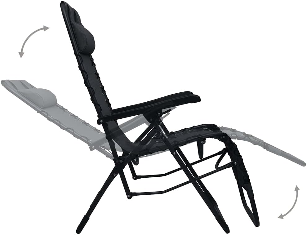 vidaXL Liegestuhl Klappbar Hochlehner Gartenliege Relaxliege Strandliege Liege Gartenmöbel Gartenstu
