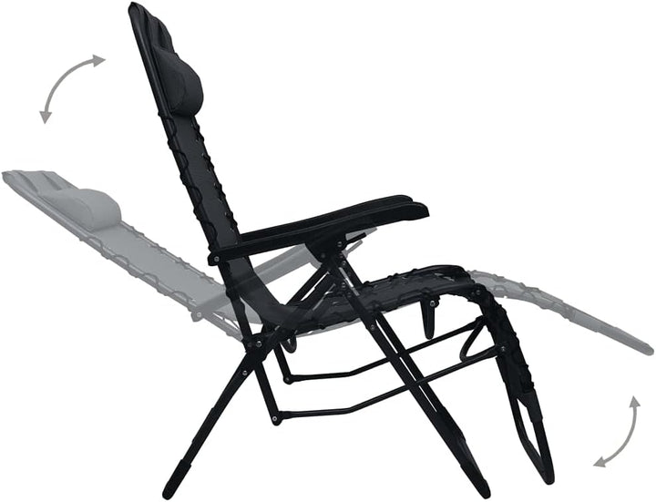 vidaXL Liegestuhl Klappbar Hochlehner Gartenliege Relaxliege Strandliege Liege Gartenmöbel Gartenstu
