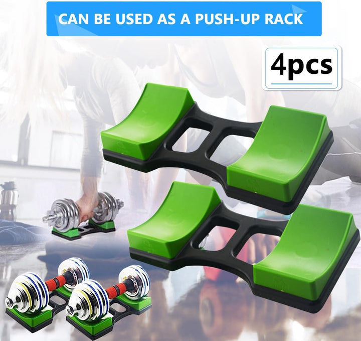 4 Stück Rack Hantel Bodenschutz Fitness, Gym Hantel Storage Rack, Kurzhantelablage Klein Kurzhantel,