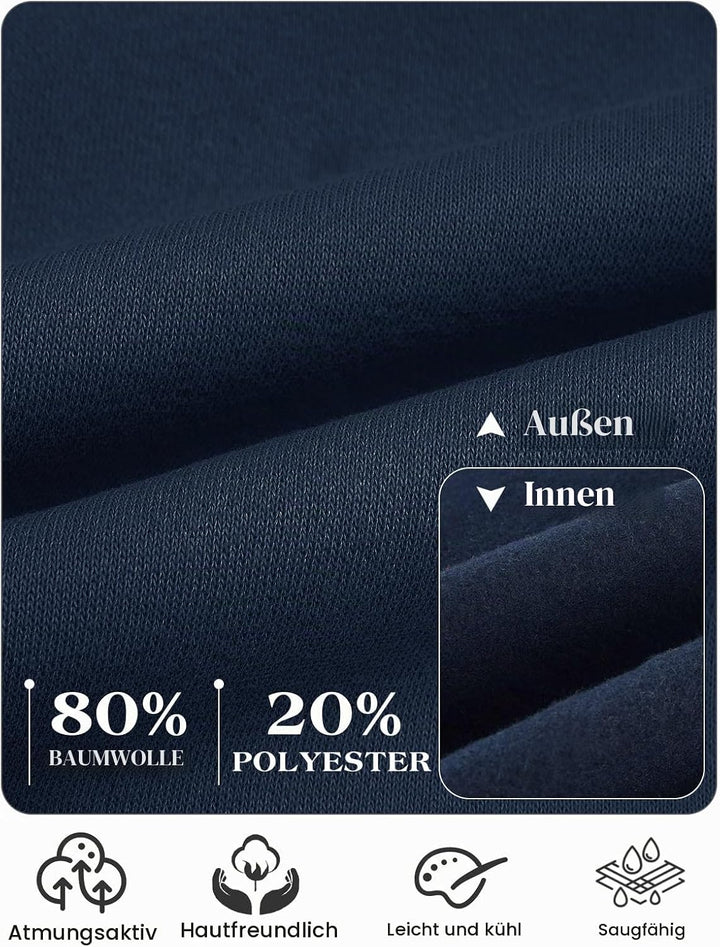 Tuopuda Damen Hoodie Jacke Oversize Reissverschluss Winterjacke Langarm Mantel Winter Warm Cardigan