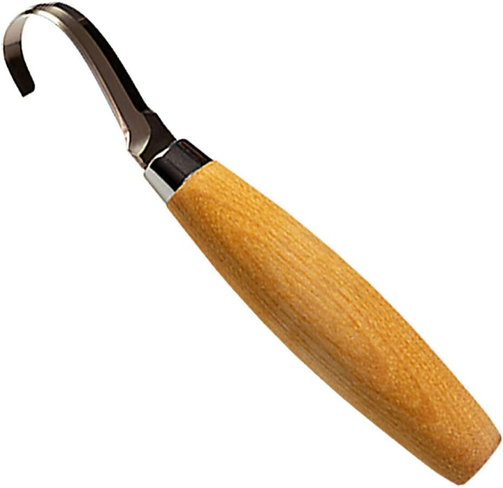 Morakniv Hook Knife 164 Left |13444| Schälmesser, Edelstahl, Schnitzmesser, Griff: Birken Holz, scha