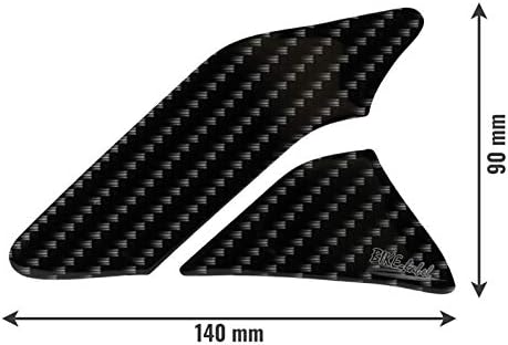 BIKE-label Seitentank Tankpad Motorrad Aufkleber Carbon-Optik Schwarz 800702