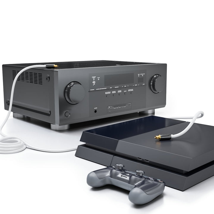 deleyCON 10m Optisches Digital Audio Kabel - S/PDIF - 2x Toslink Stecker - LWL Lichtwellenleiter Kab