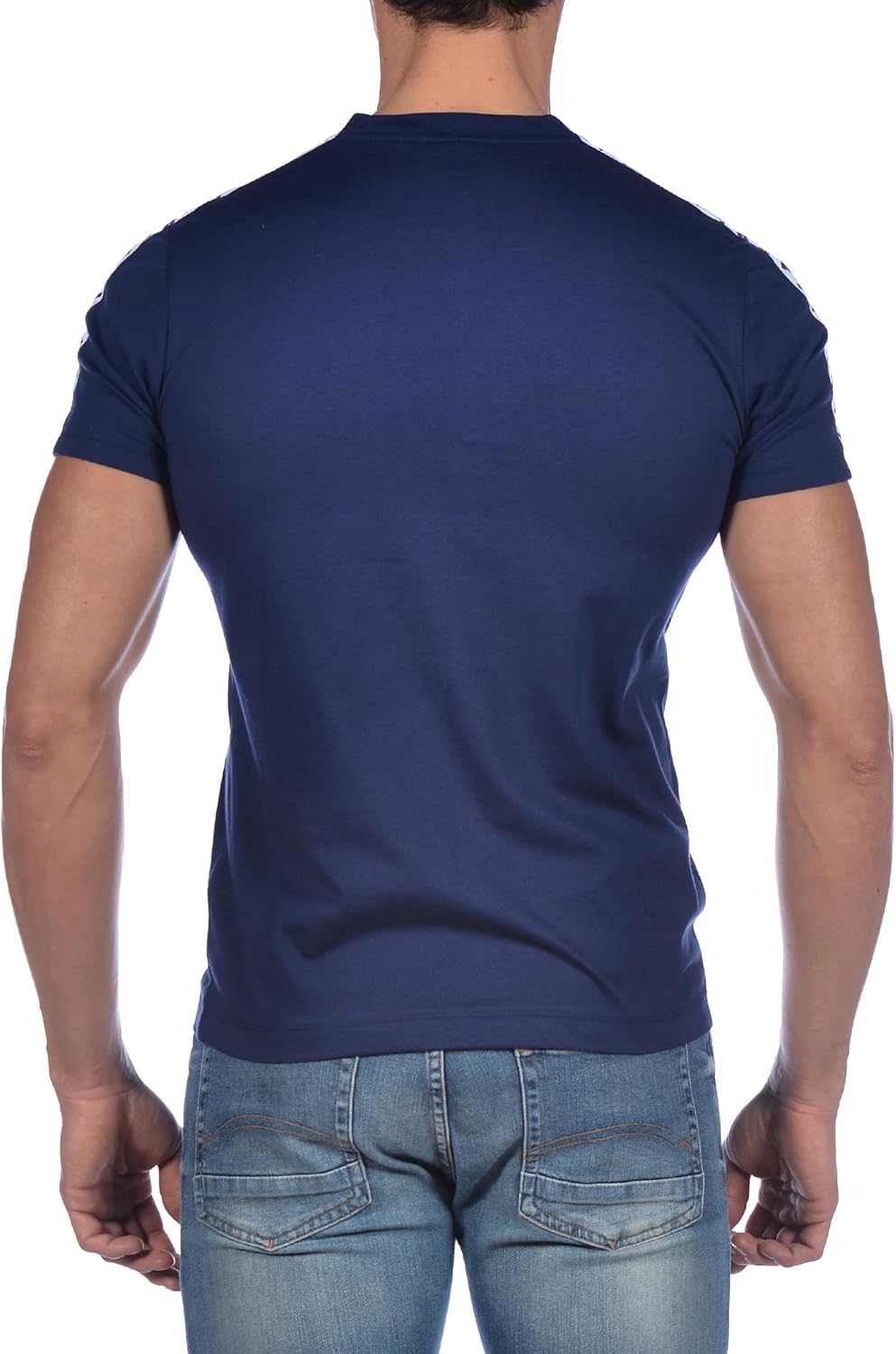 ARENA Unisex Herren T-Shirt Team Stripe T-Shirt (1er Pack) M Marineblau, Weiss, Marineblau, M Marine