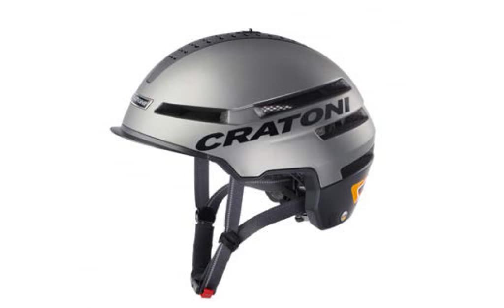 Cratoni Unisex – Erwachsene Smartride Helme, Anthrazit Matt, L