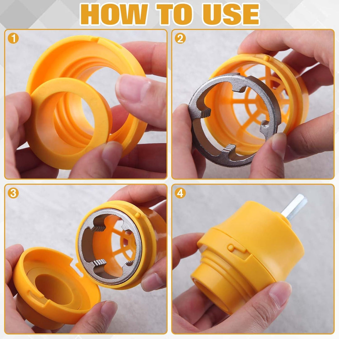 SPEEDWOX 8 Stück Rohrgewinde-Set aus PVC, kompatibel mit verschiedenen Grössen von Gewindeschneiden,